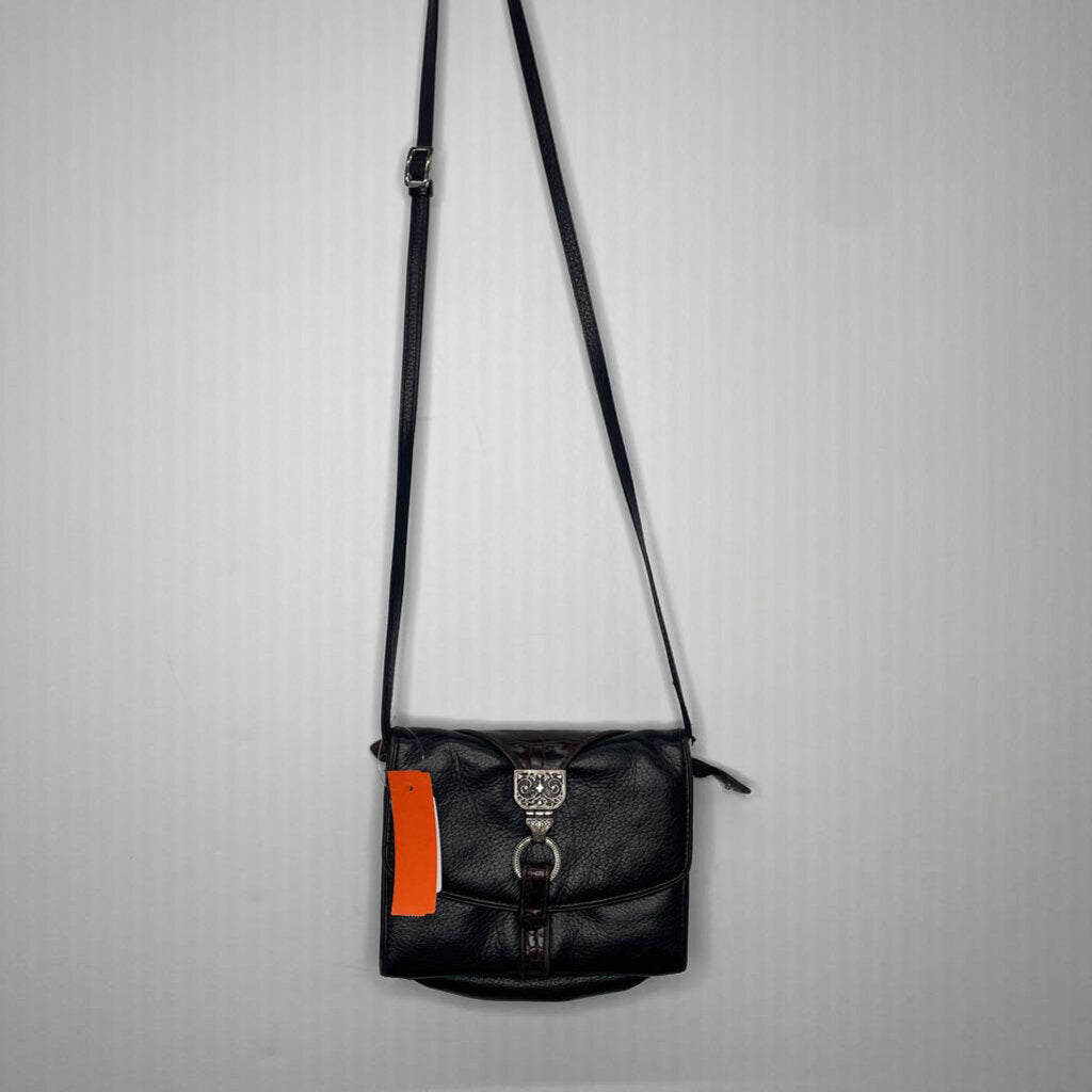 Brighton Purses Small Crossbody Black/Silver