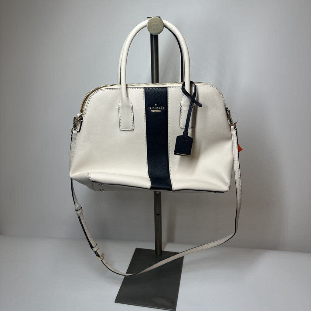 Kate Spade Purses Cream/Black Racing Stripe