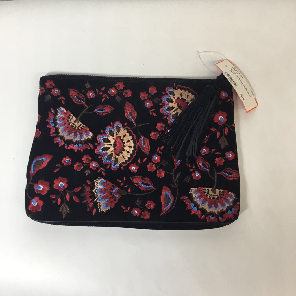 Purses Black/Red Floral