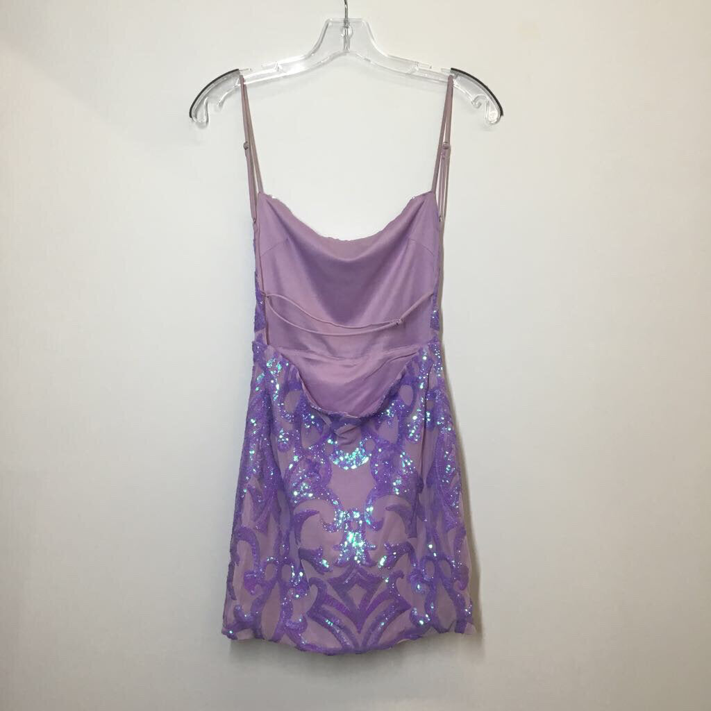 Lucy in the Sky Homecoming Dress L Purple