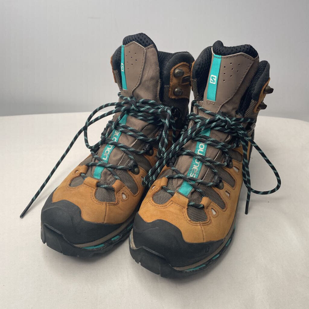 Salomon Boots 7.5/8 Tan/Black/Teal