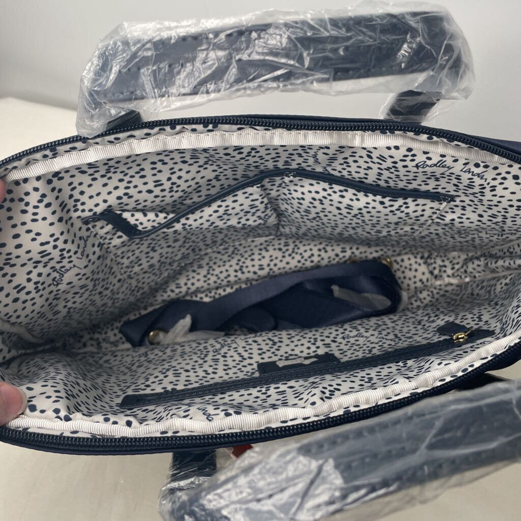 Bag w/crossbody strap Navy/White