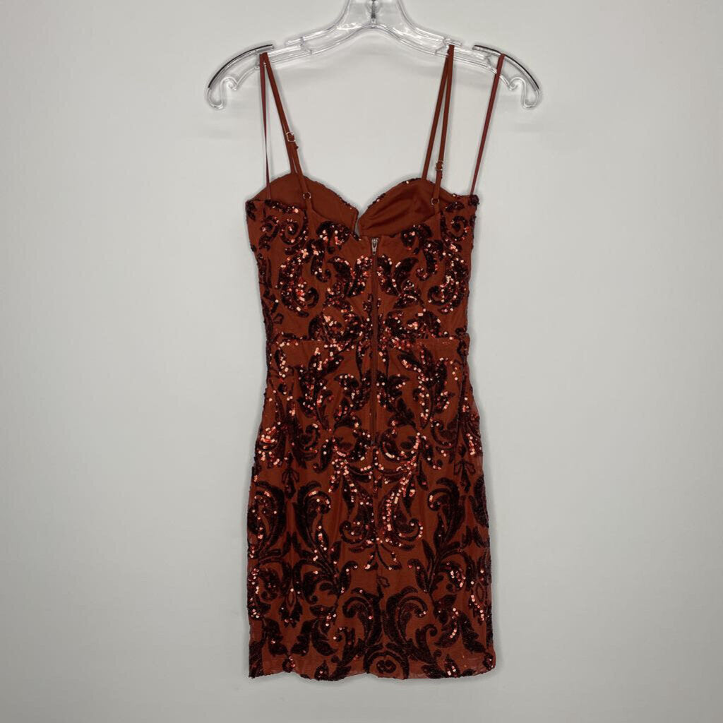 Windsor Homecoming Dress XS Burnt Orange/Bronze
