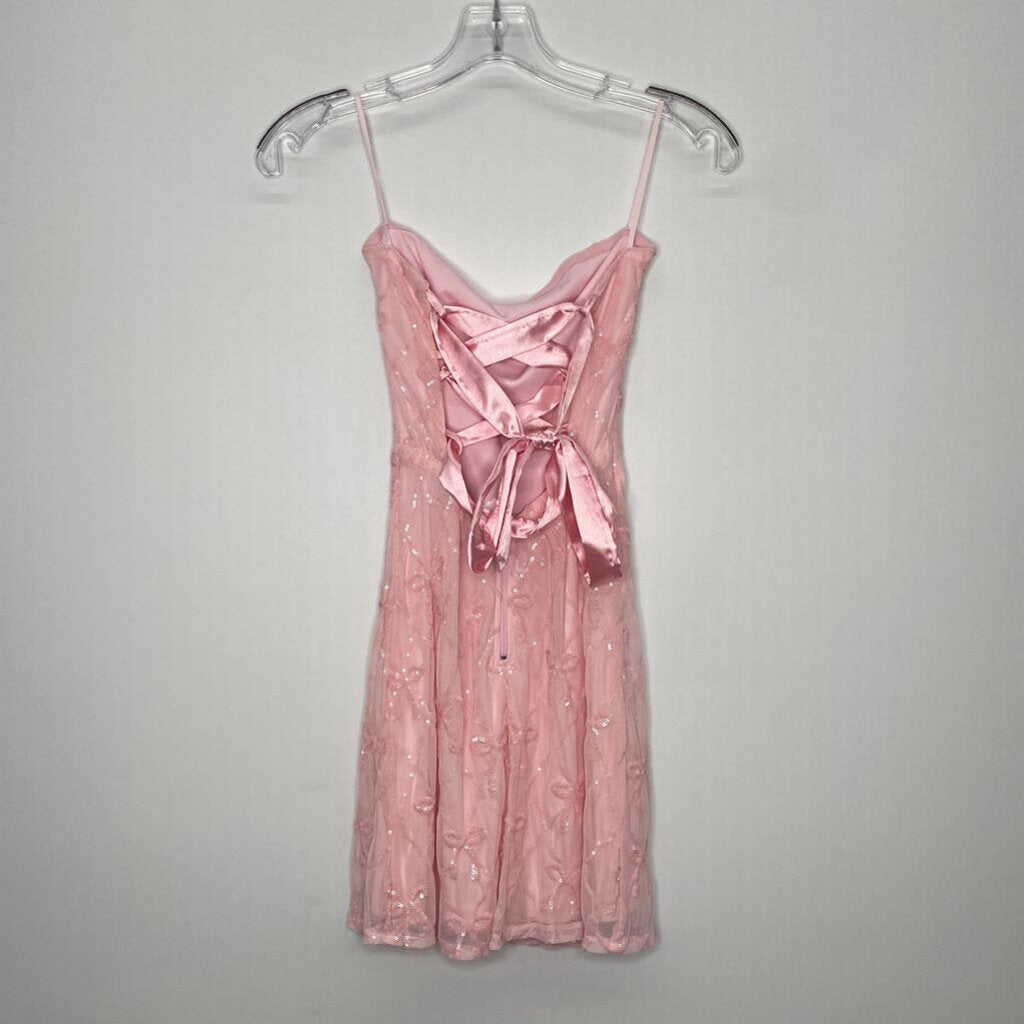 Windsor Homecoming Dress XXS Pink/Bows
