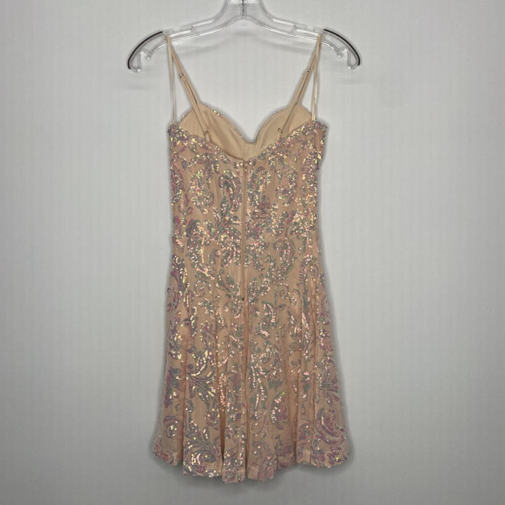Windsor Homecoming Dress XS Ivory Sequins