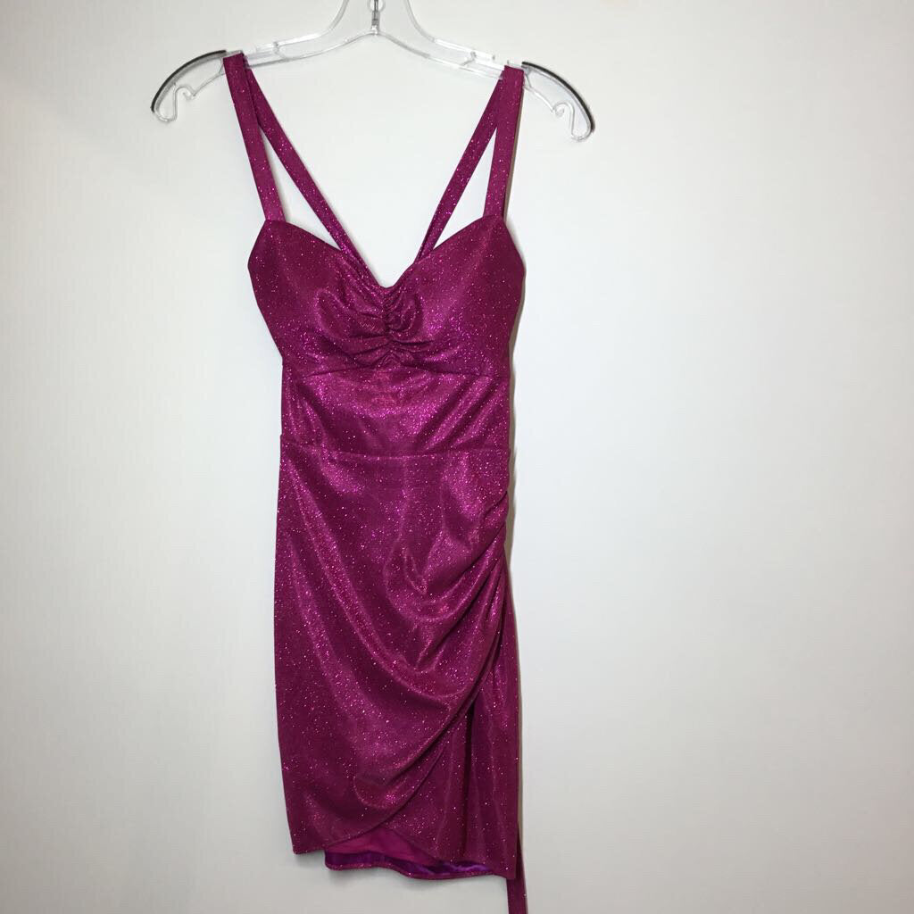 Blondie Nites Homecoming Dress Pink/Sparkle