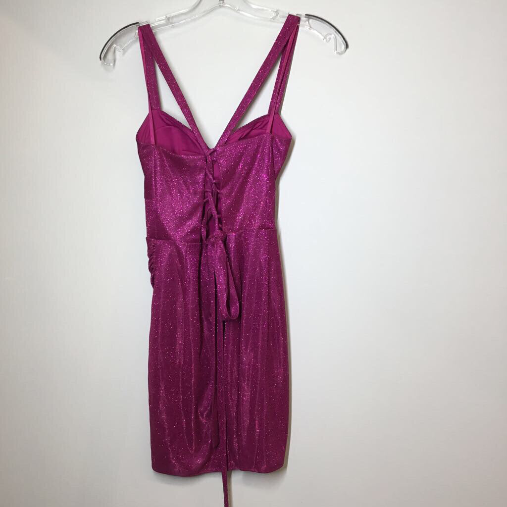 Blondie Nites Homecoming Dress Pink/Sparkle