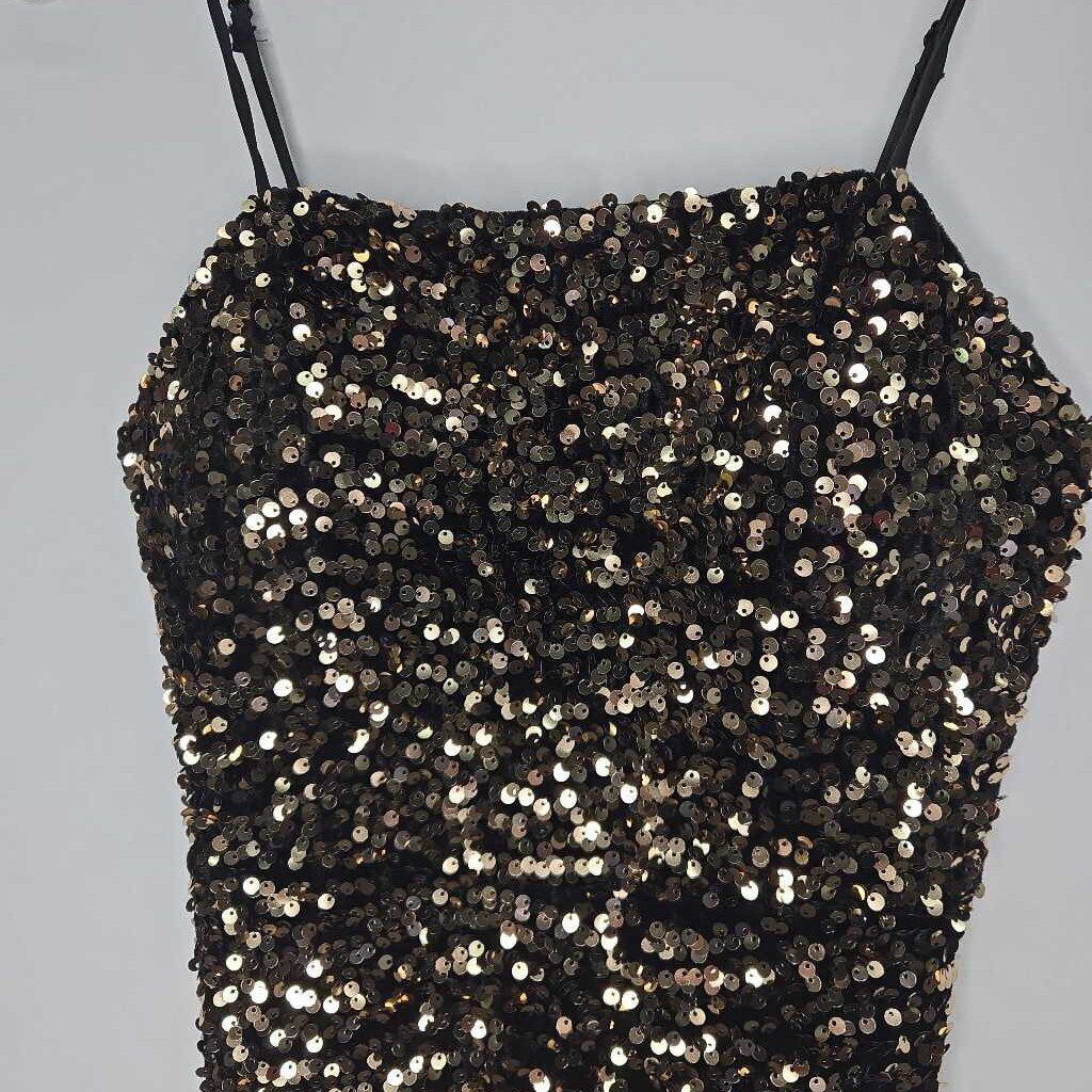 Crystal Doll Dress S Black/Gold