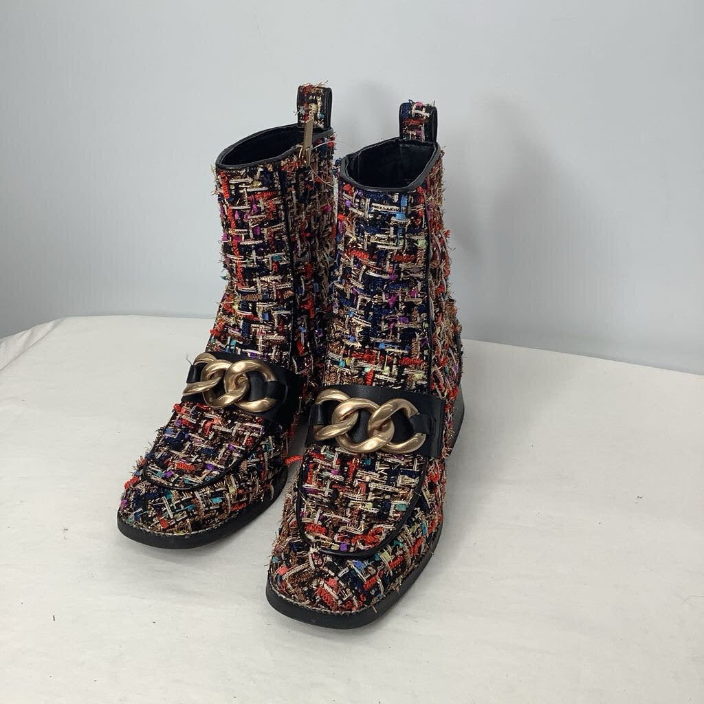 Steve Madden Boots 7.5 Multi/Black/Gold