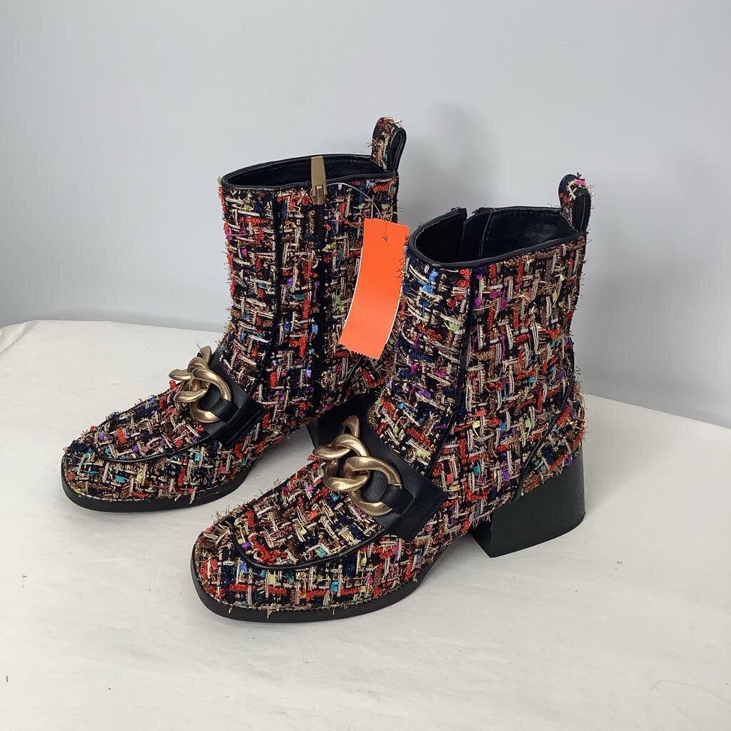 Steve Madden Boots 7.5 Multi/Black/Gold