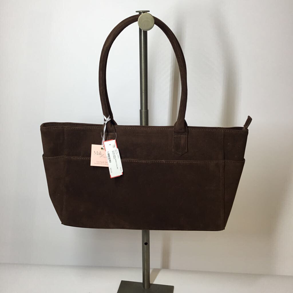 Purses Brown Suede
