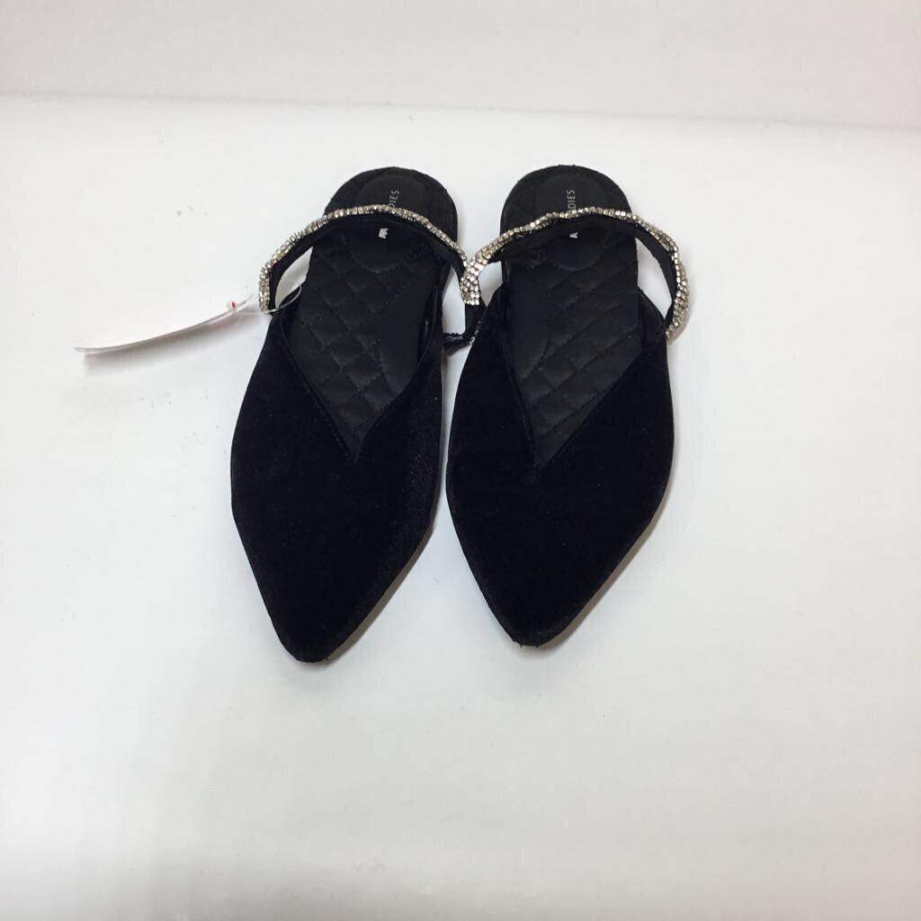 Birdies Shoes 9 Black Velvet/Silver