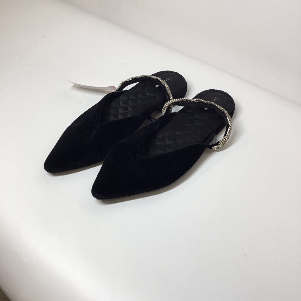 Birdies Shoes 9 Black Velvet/Silver