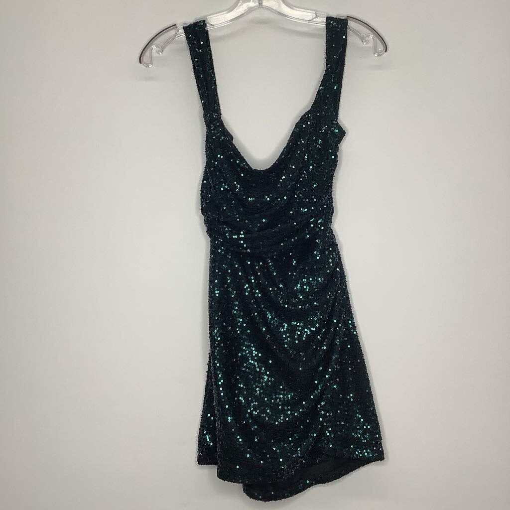 Lucy in the Sky Homecoming Dress M Green/Sequence