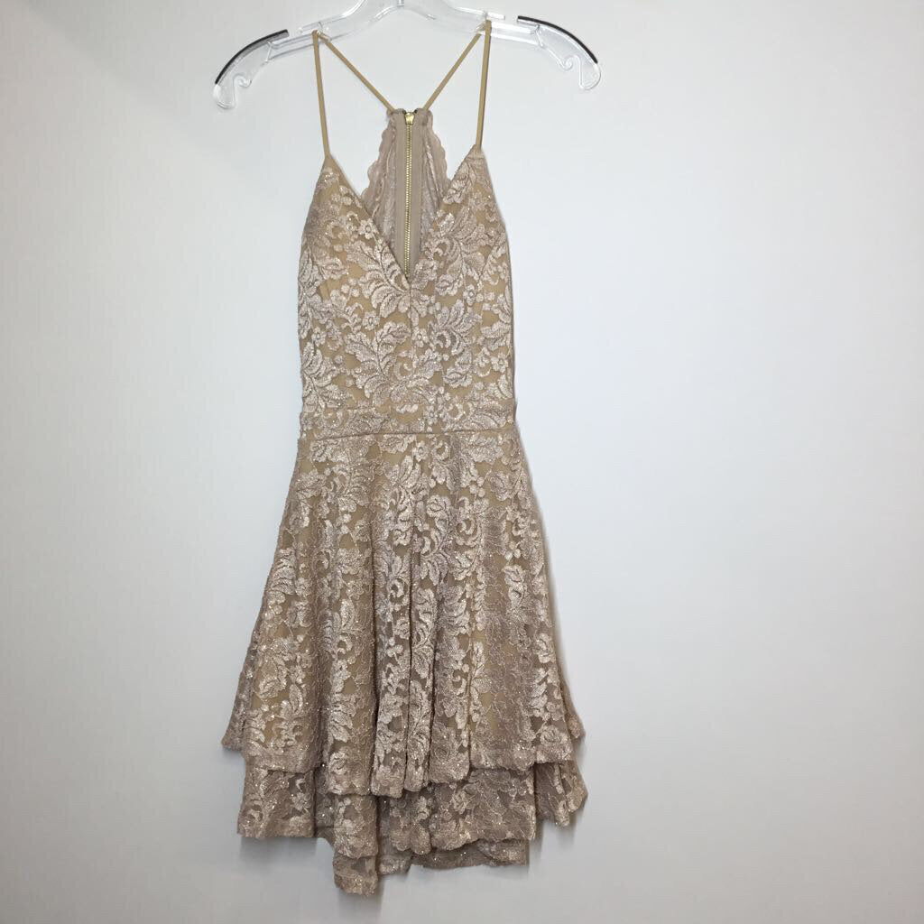 Emerald Sundae Homecoming Dress M Pink/Sparkle