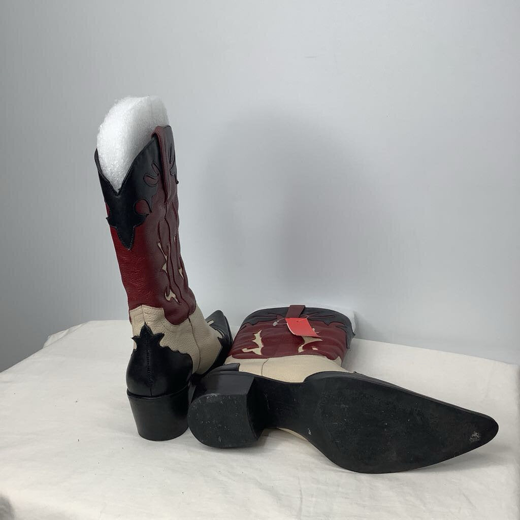 Matisse Boots 11 Maroon/Black/Beige