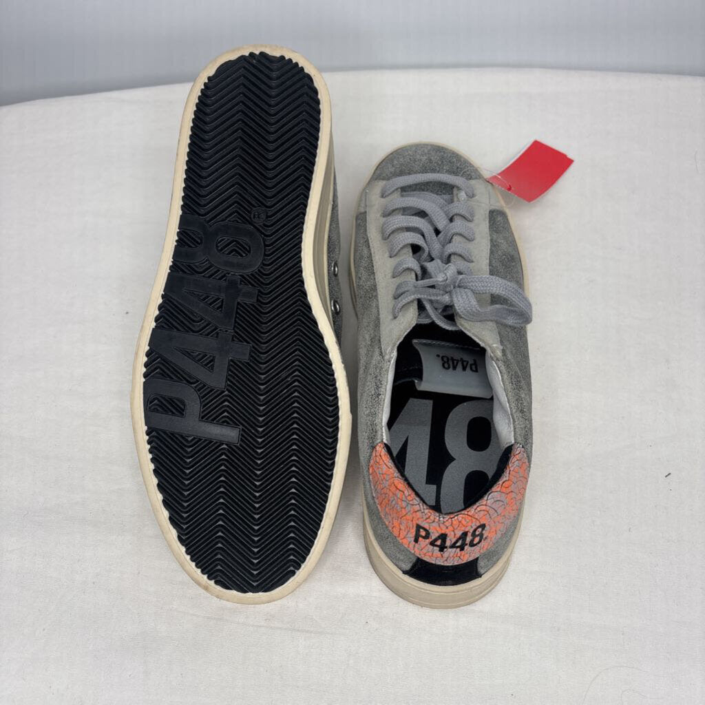 P448 Shoes 8 Gray/Orange