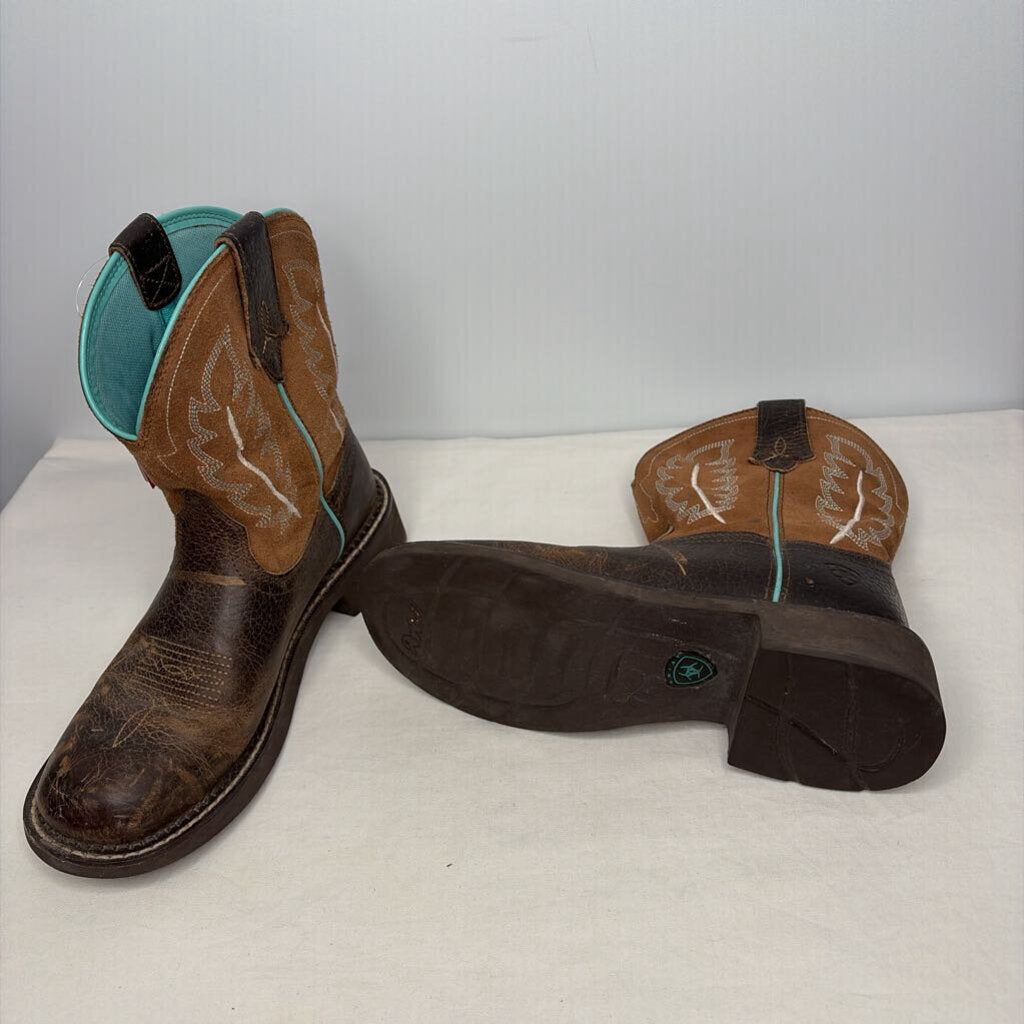 Ariat Boots 7 Brown/Teal