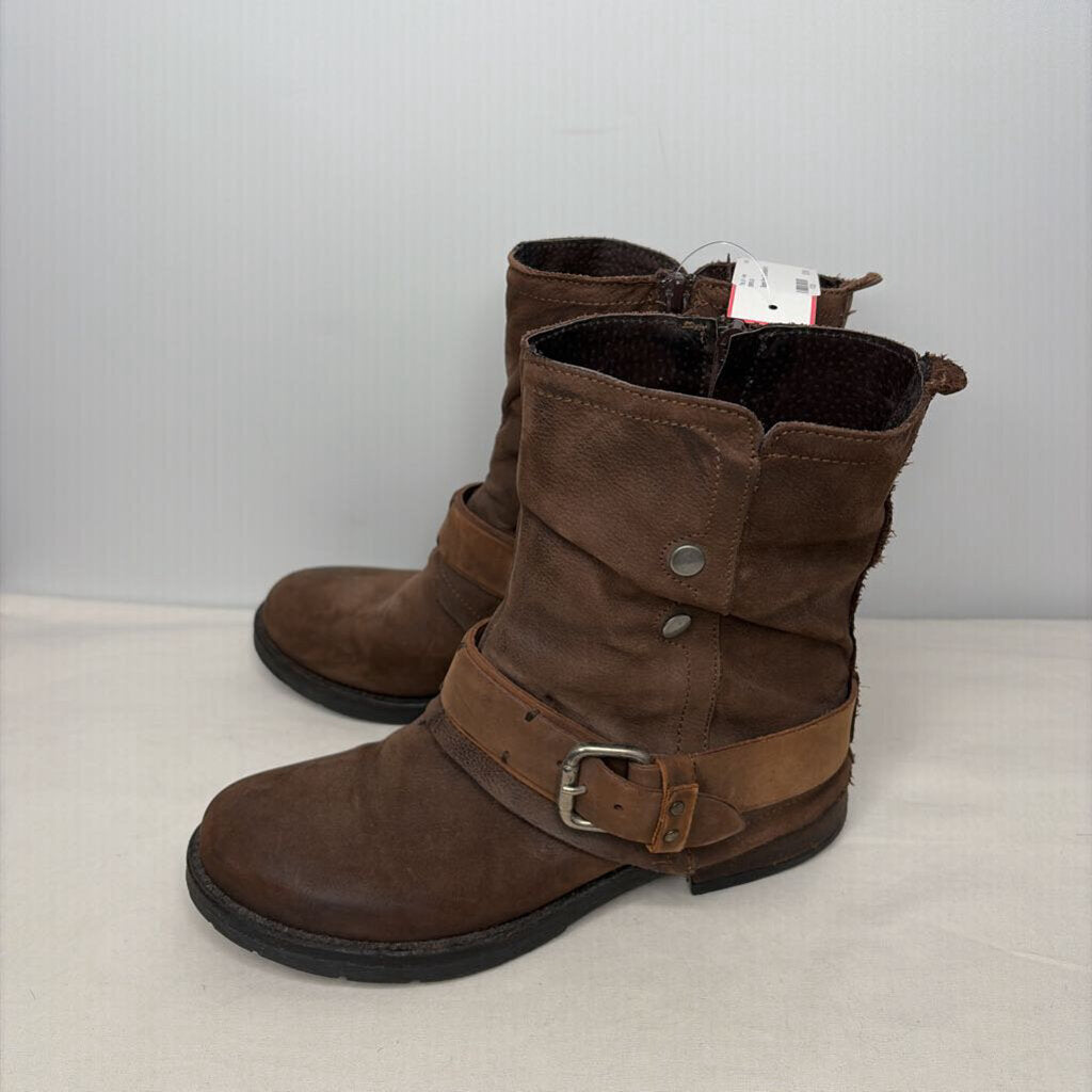 Ecco Boots 8 Brown/Silver