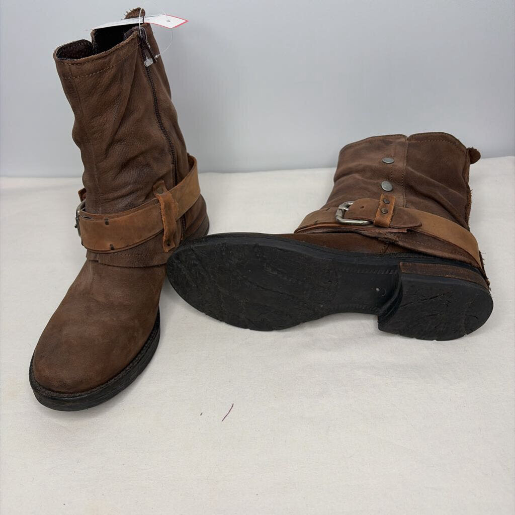 Ecco Boots 8 Brown/Silver