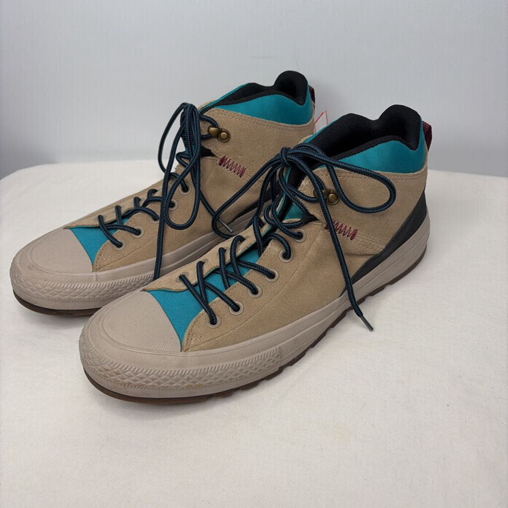 Converse Shoes Men's 11.5 Tan/teal/black