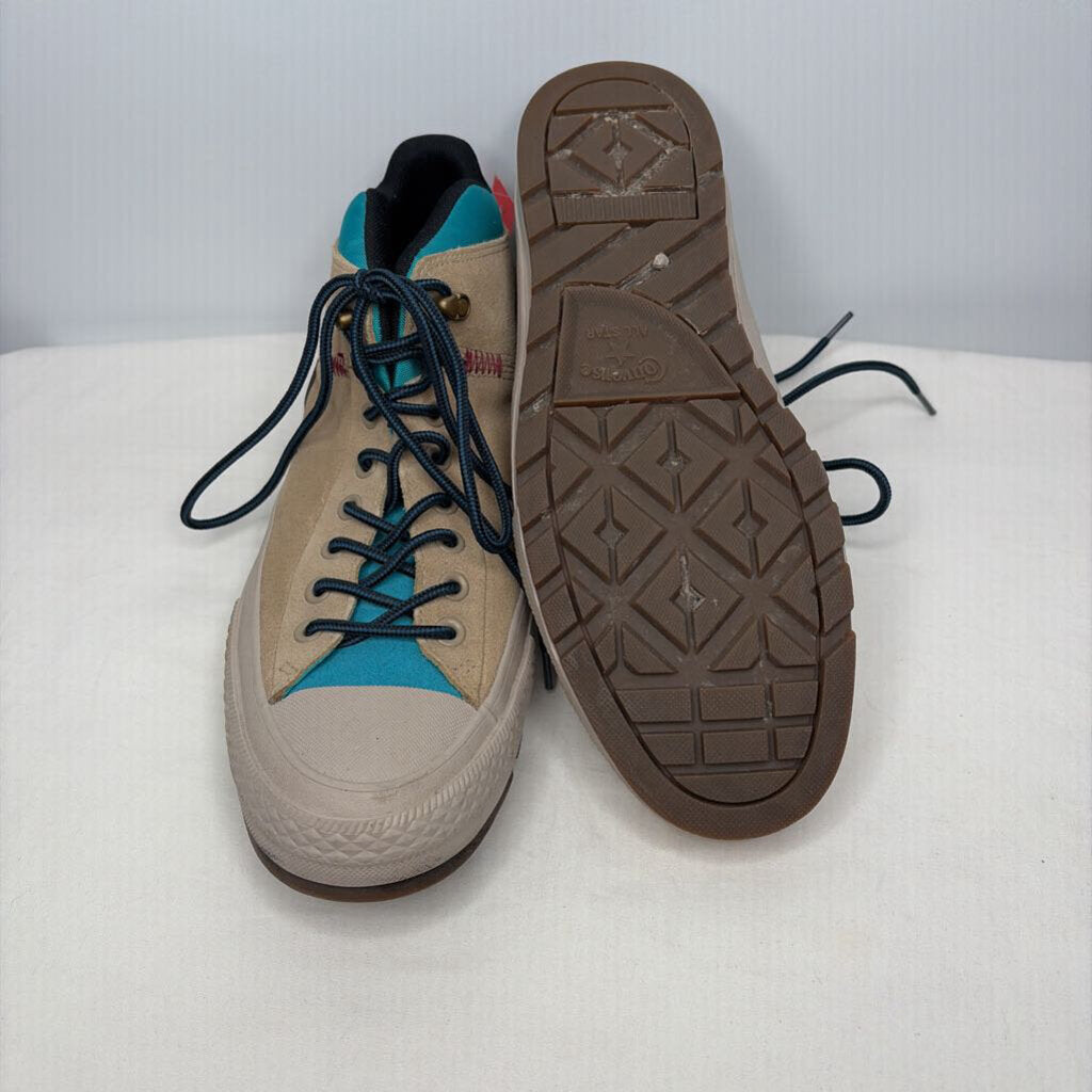 Converse Shoes Men's 11.5 Tan/teal/black