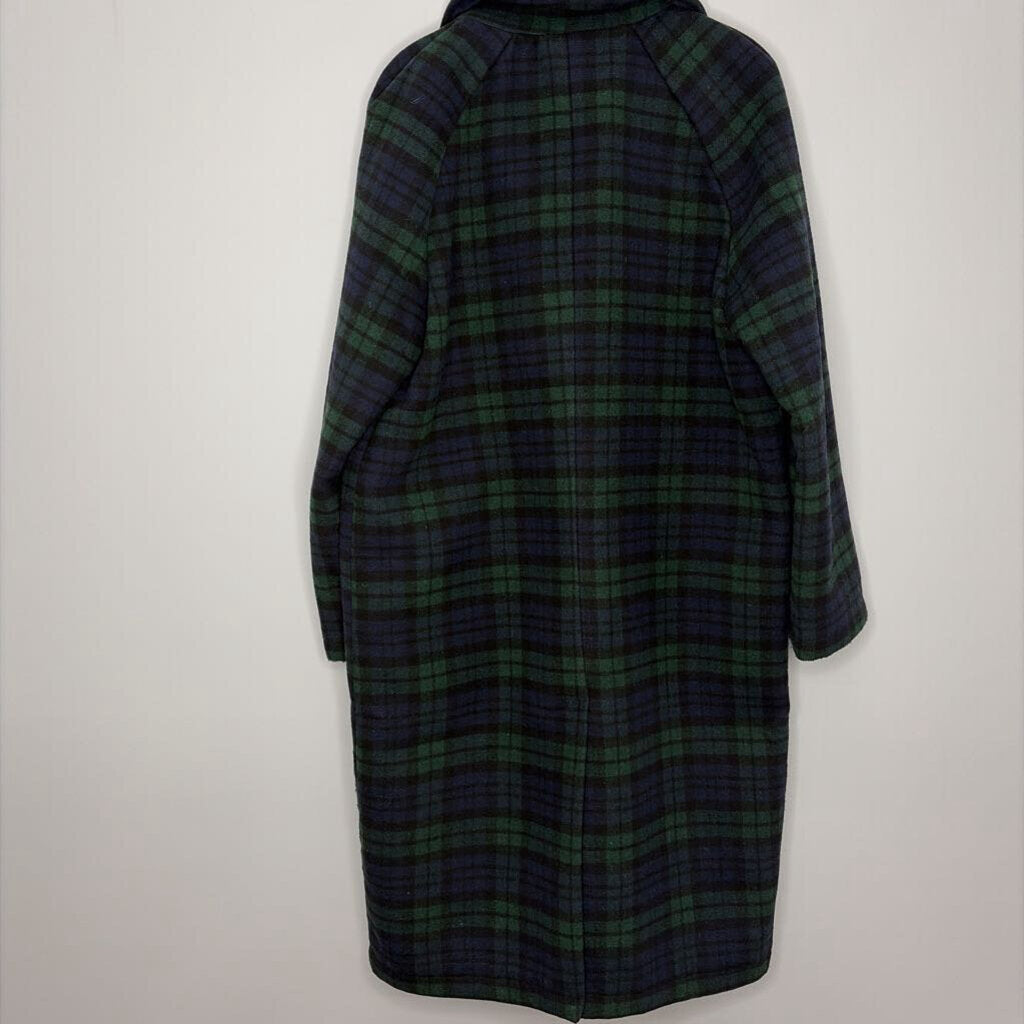 Outerwear L Navy/green plaid