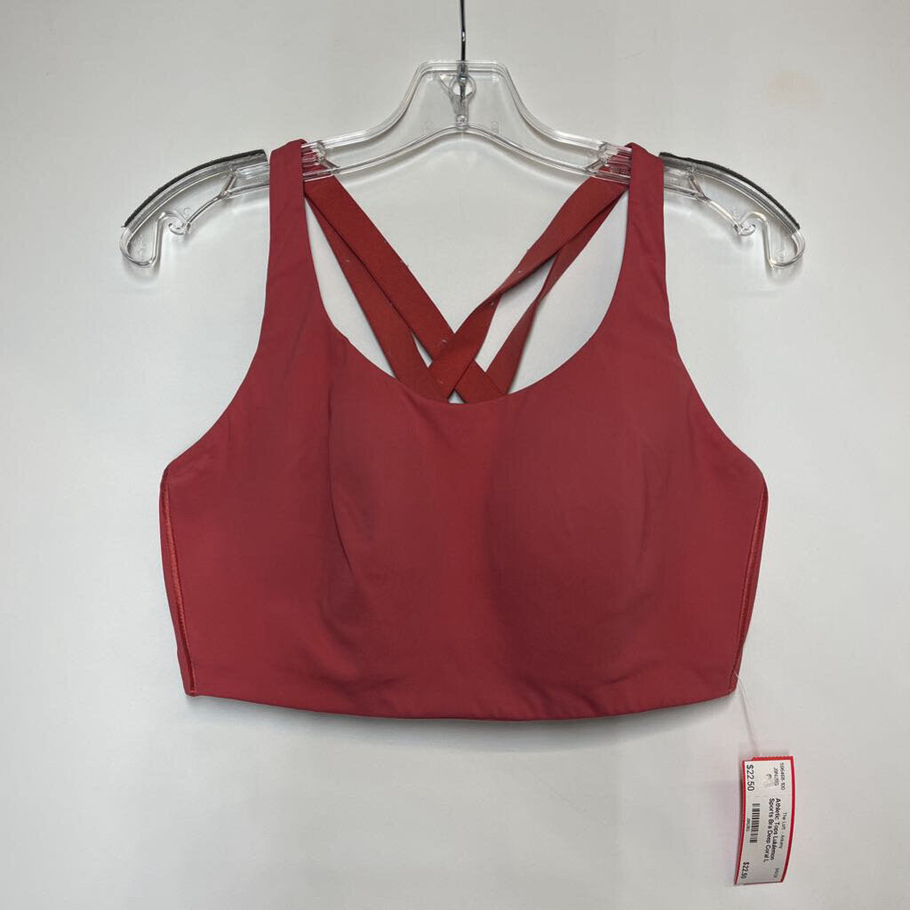 Lululemon Athletic Tops L Deep Coral