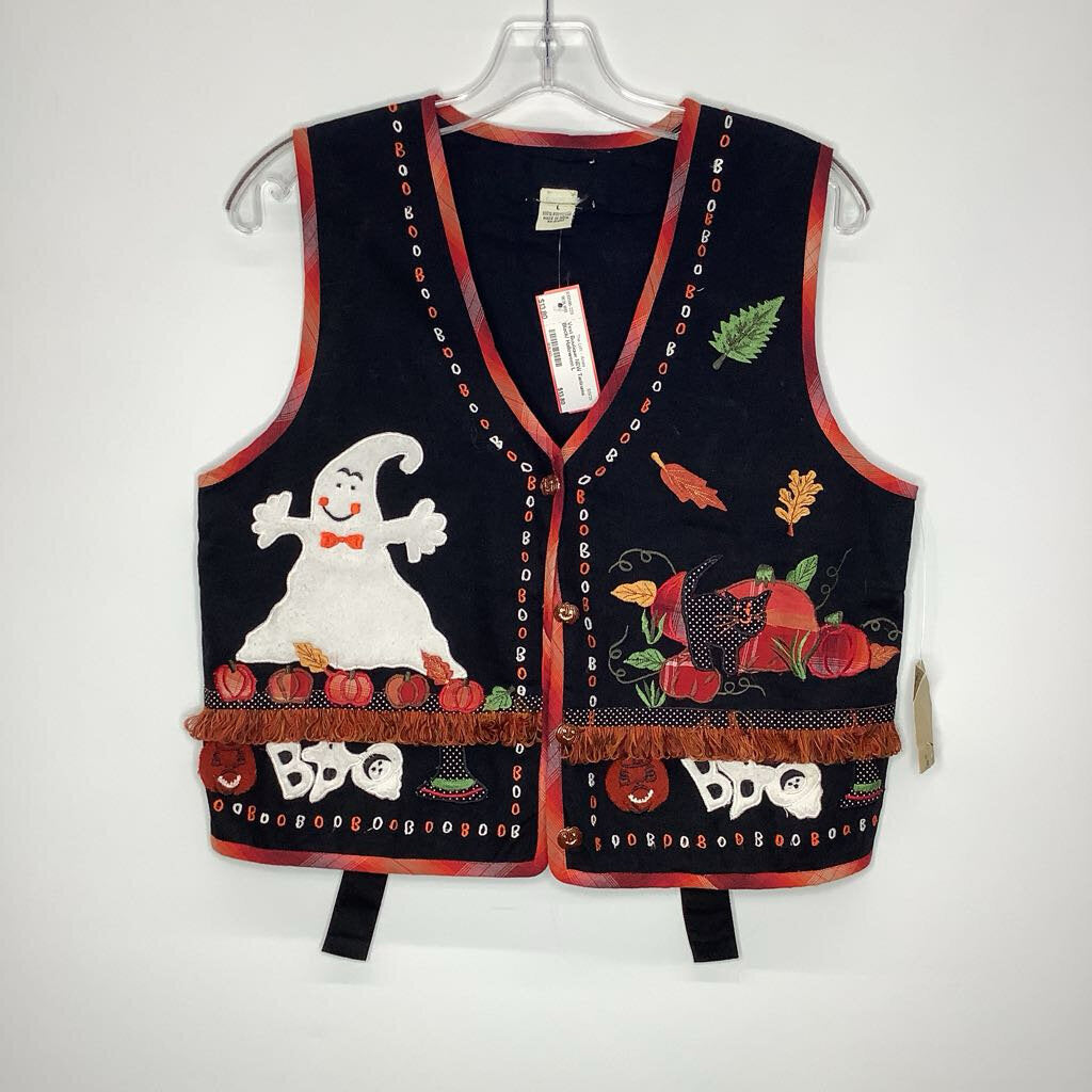 Boutique Vest L Black/ Halloween