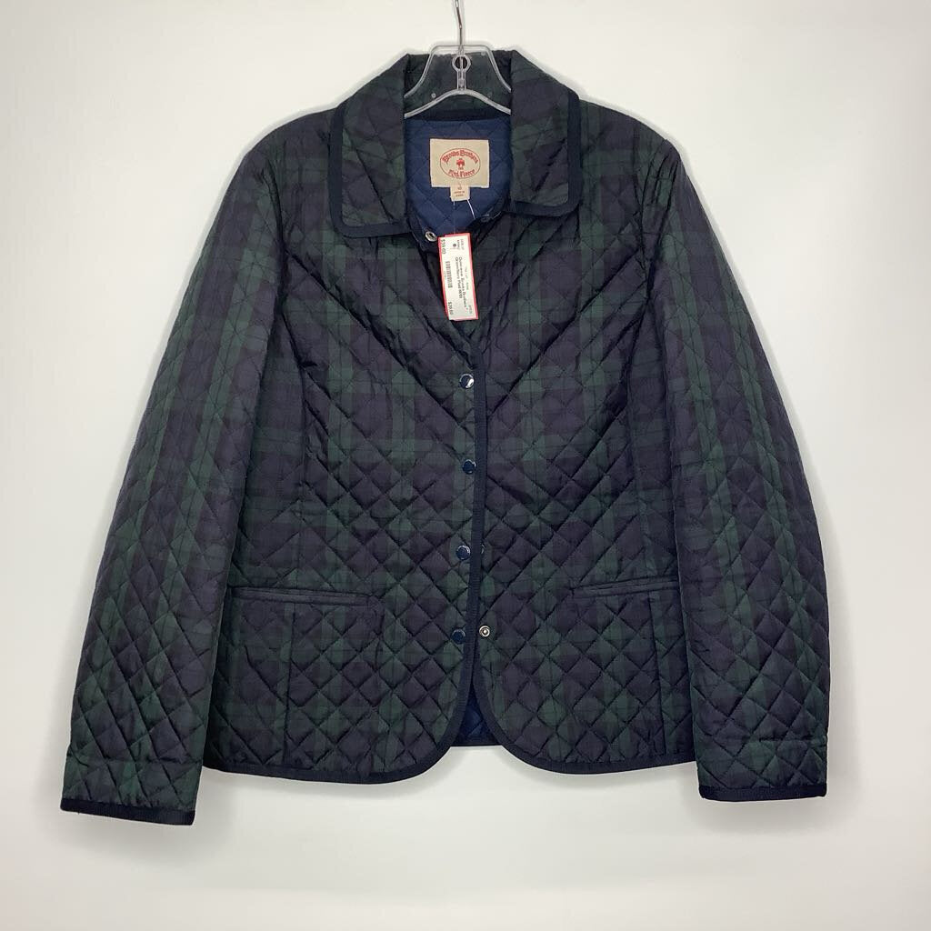 Brooks Brothers Outerwear M(10) Green/Navy Plaid