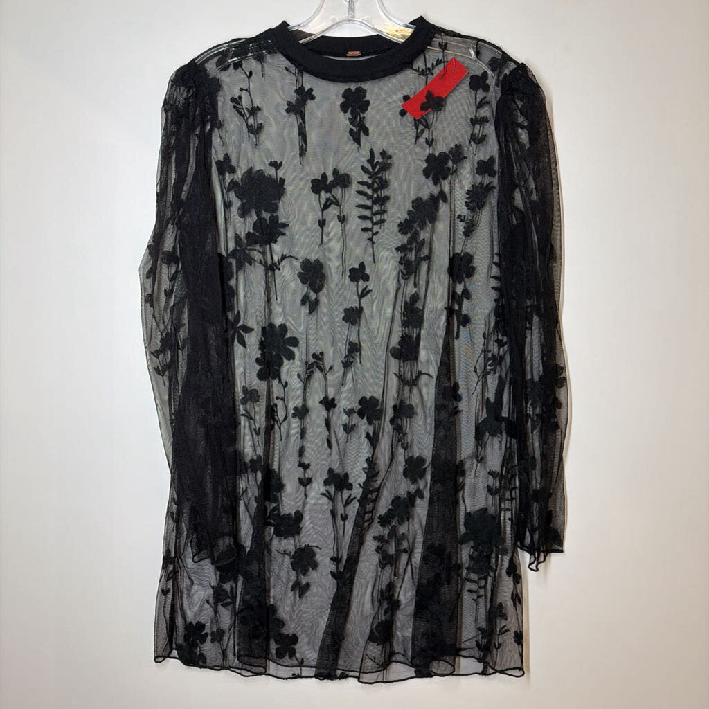 Free People Dress M Black Lace