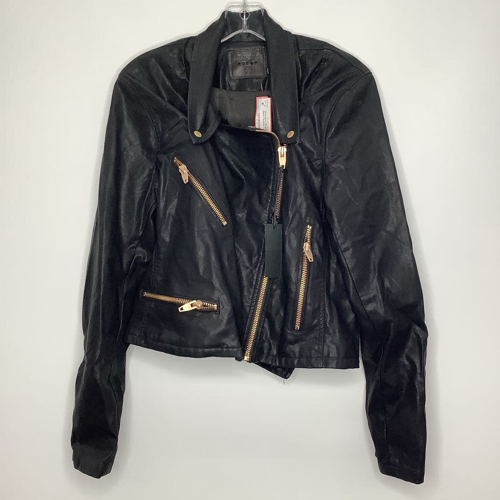 BlankNYC Outerwear XL Black Pleather