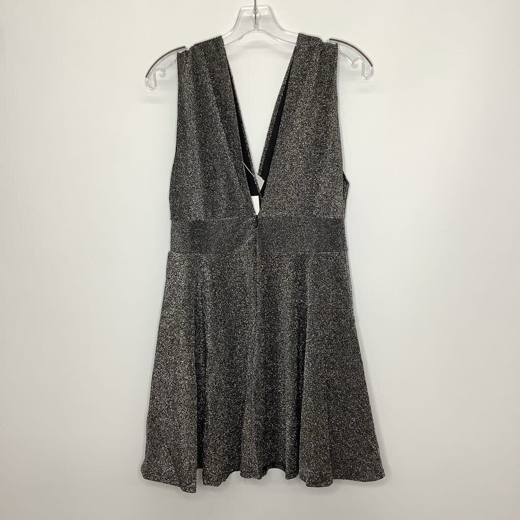 Nordstrom Dress L Grey Shimmer