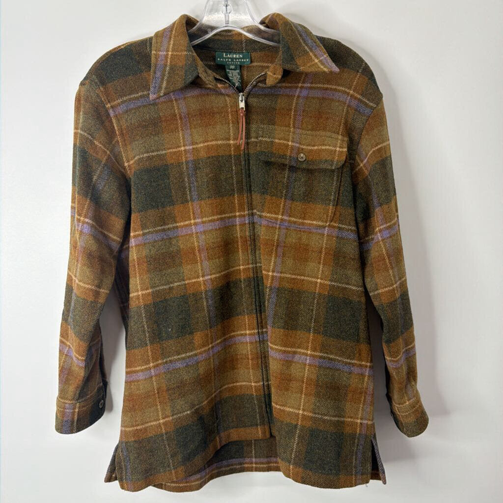 Ralph Lauren Outerwear Men's M Petite Brown/Green/Purple