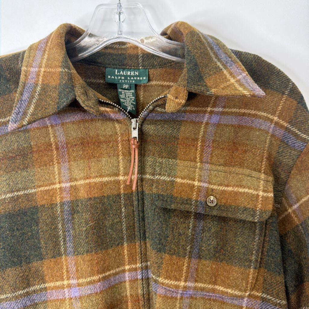 Ralph Lauren Outerwear Men's M Petite Brown/Green/Purple