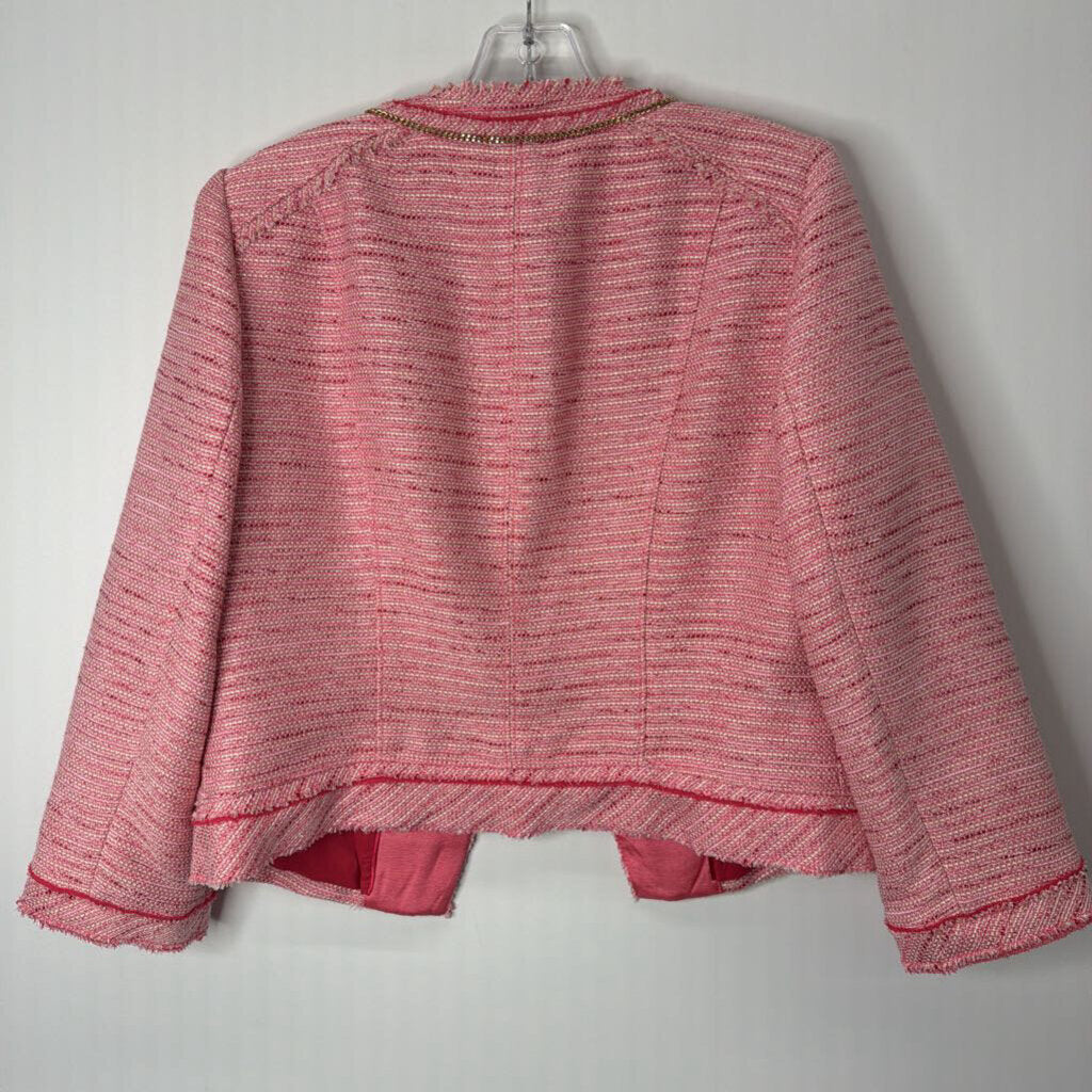 White House Black Market Outerwear M/10 Pink Tweed