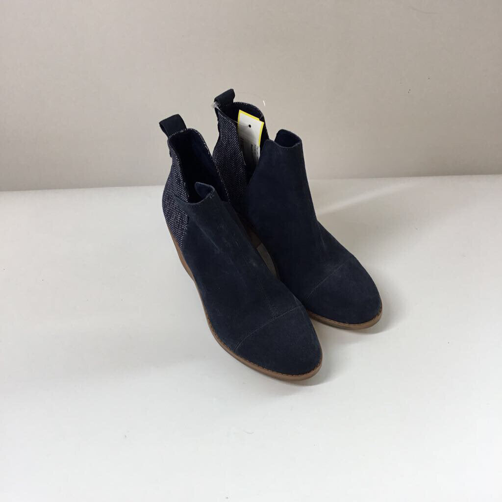 Toms Boots 6 Navy/Brown