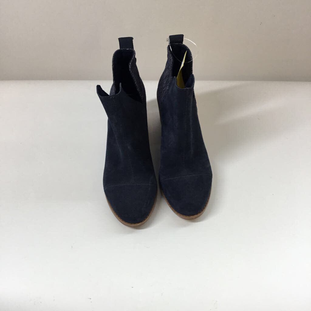 Toms Boots 6 Navy/Brown