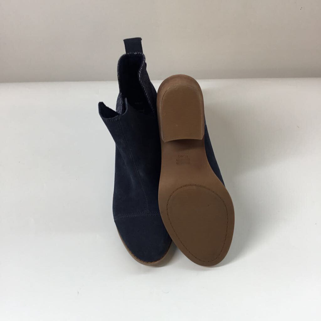 Toms Boots 6 Navy/Brown