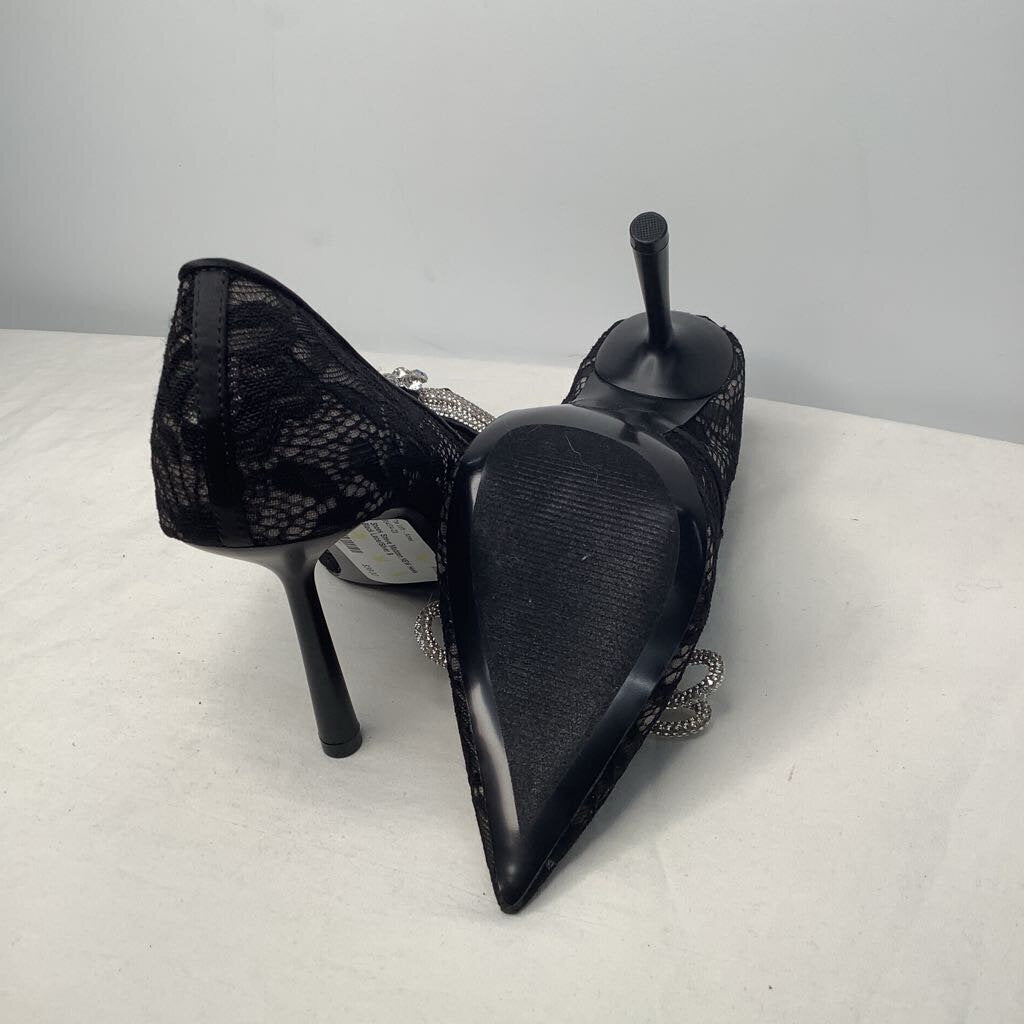 Steve Madden Shoes 9 Black Lace/Silver