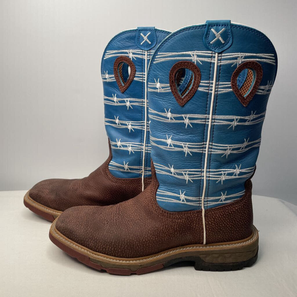 Twisted X Boots Men's 9.5 Blue/Brown
