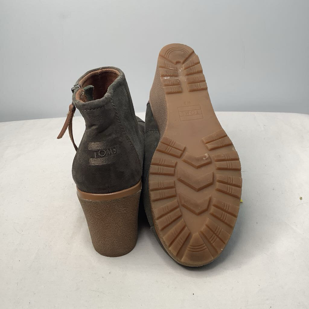 Toms Boots 9 Green