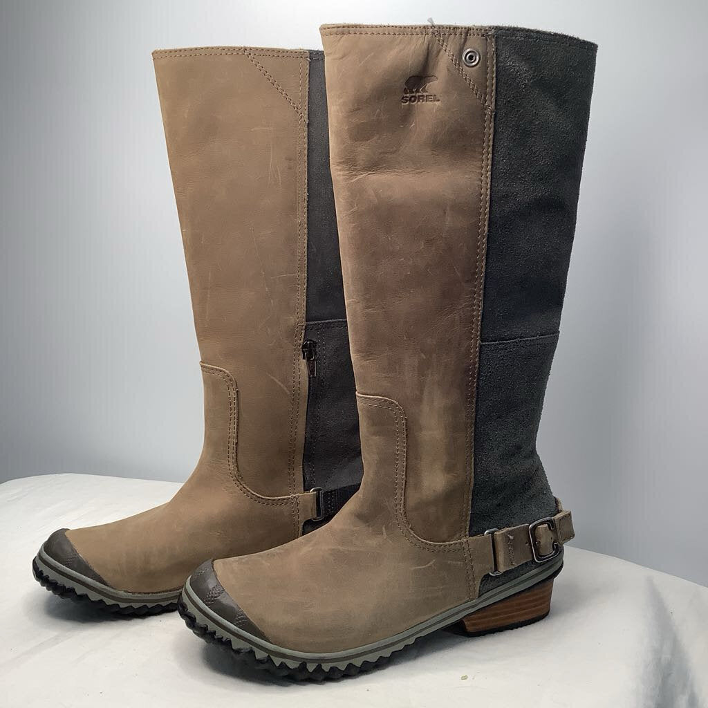 Sorel Boots 9.5 Brown/Gray