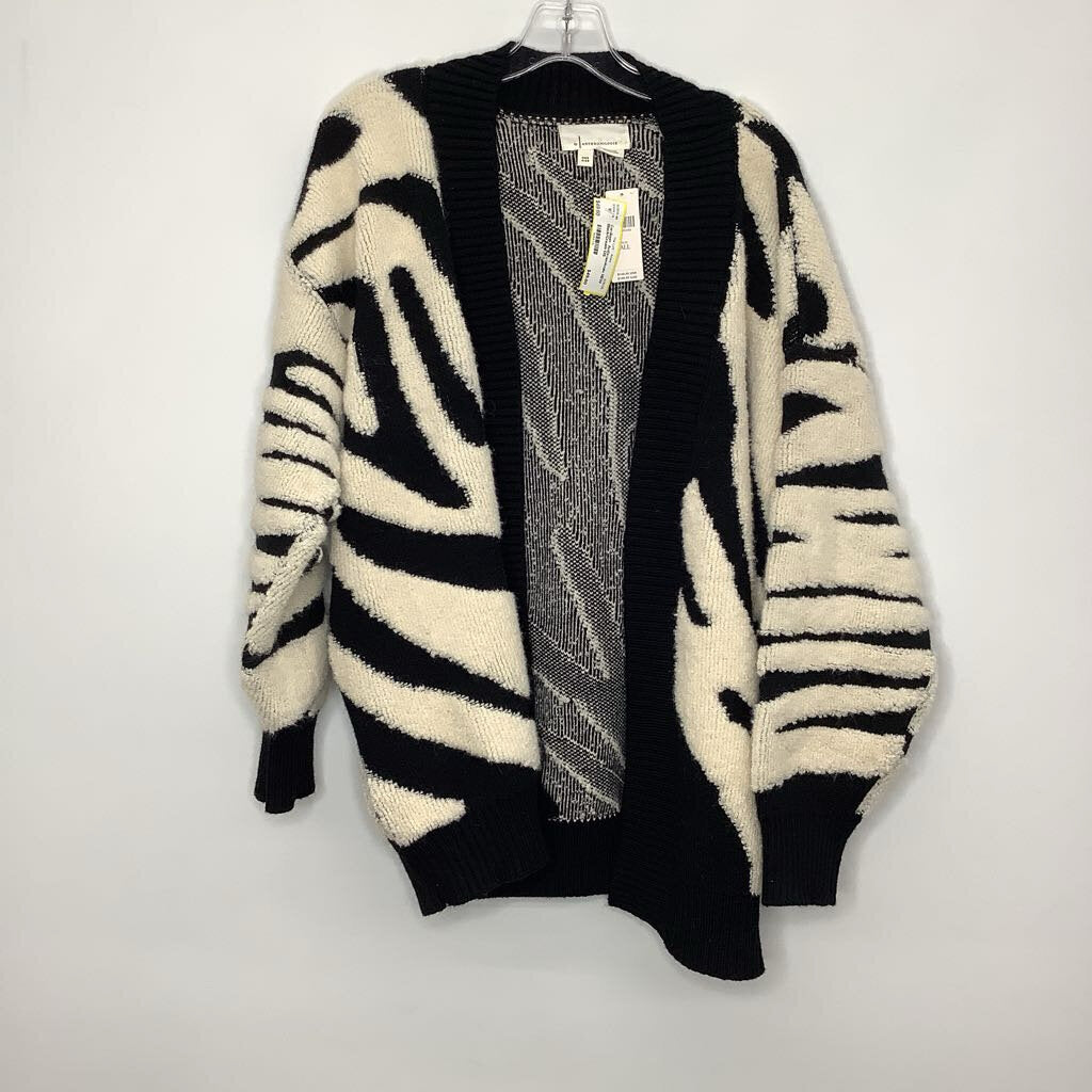 Anthropologie Cardigan OS Black/Cream