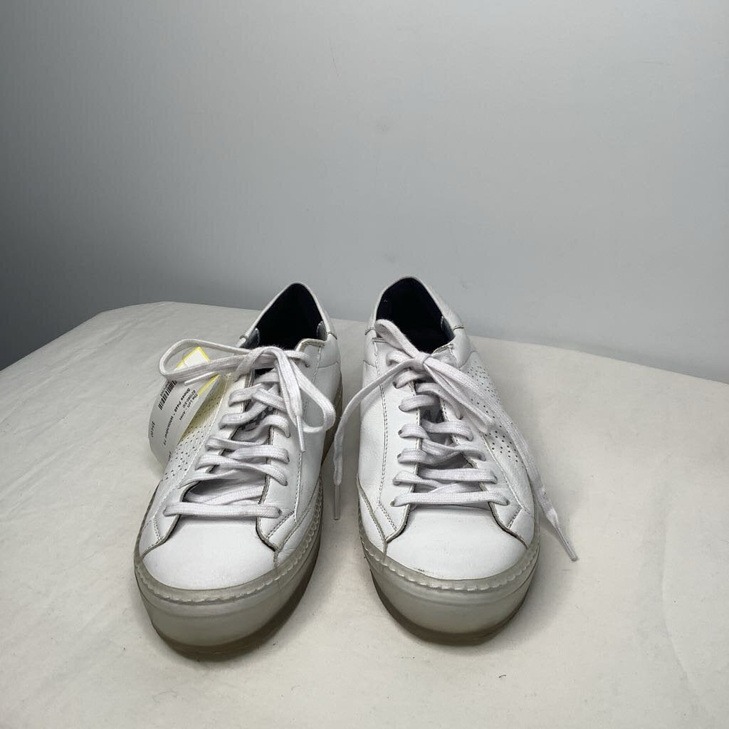 P448 Shoes 7.5 White/silver