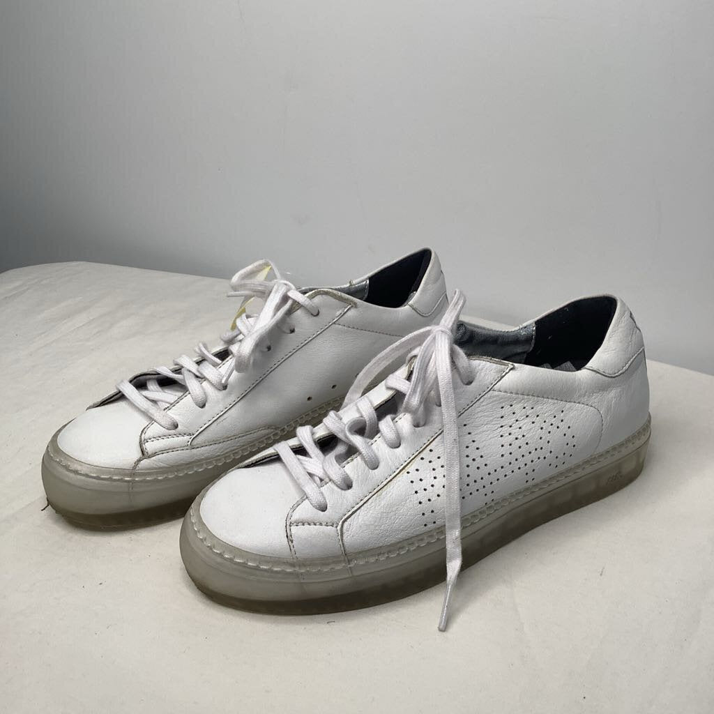 P448 Shoes 7.5 White/silver