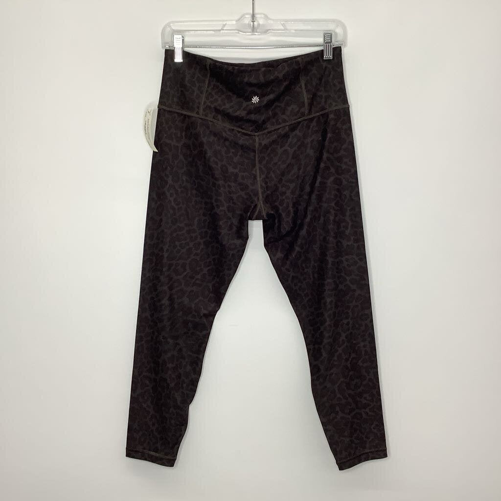Athleta Athletic Bottoms M Dark Leopard Print