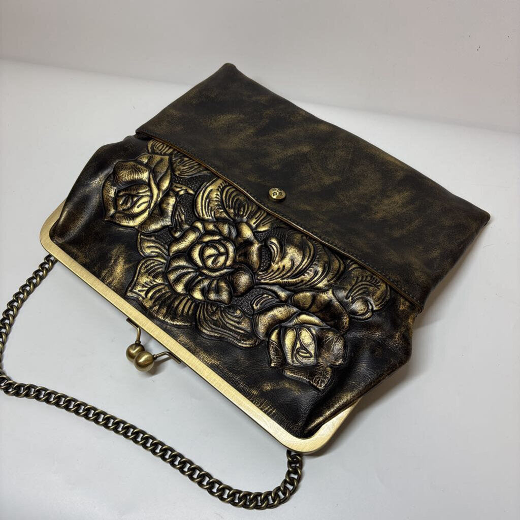 Patricia Nash Purses Black Gold Rose