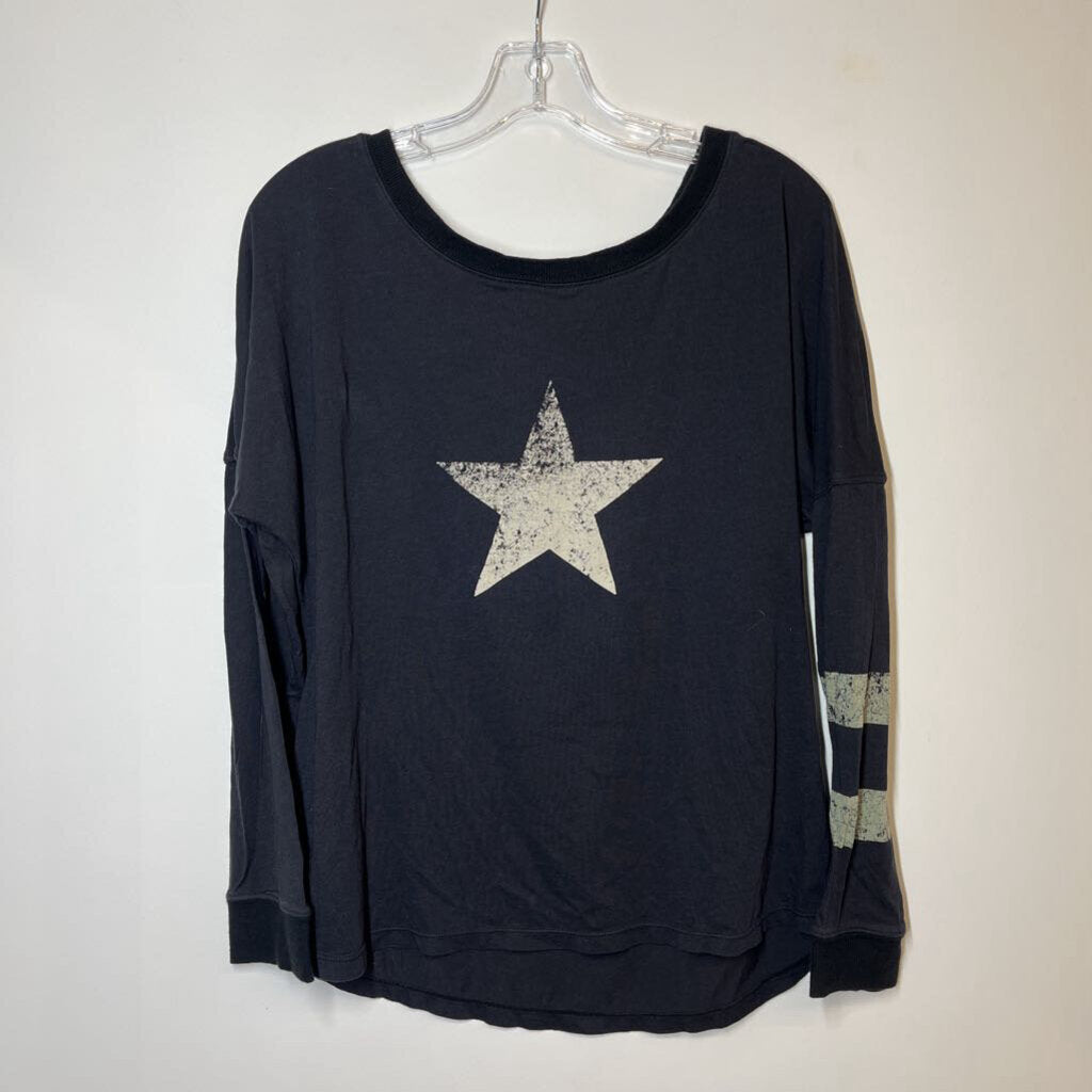 Free People Long Sleeve S Black/Star