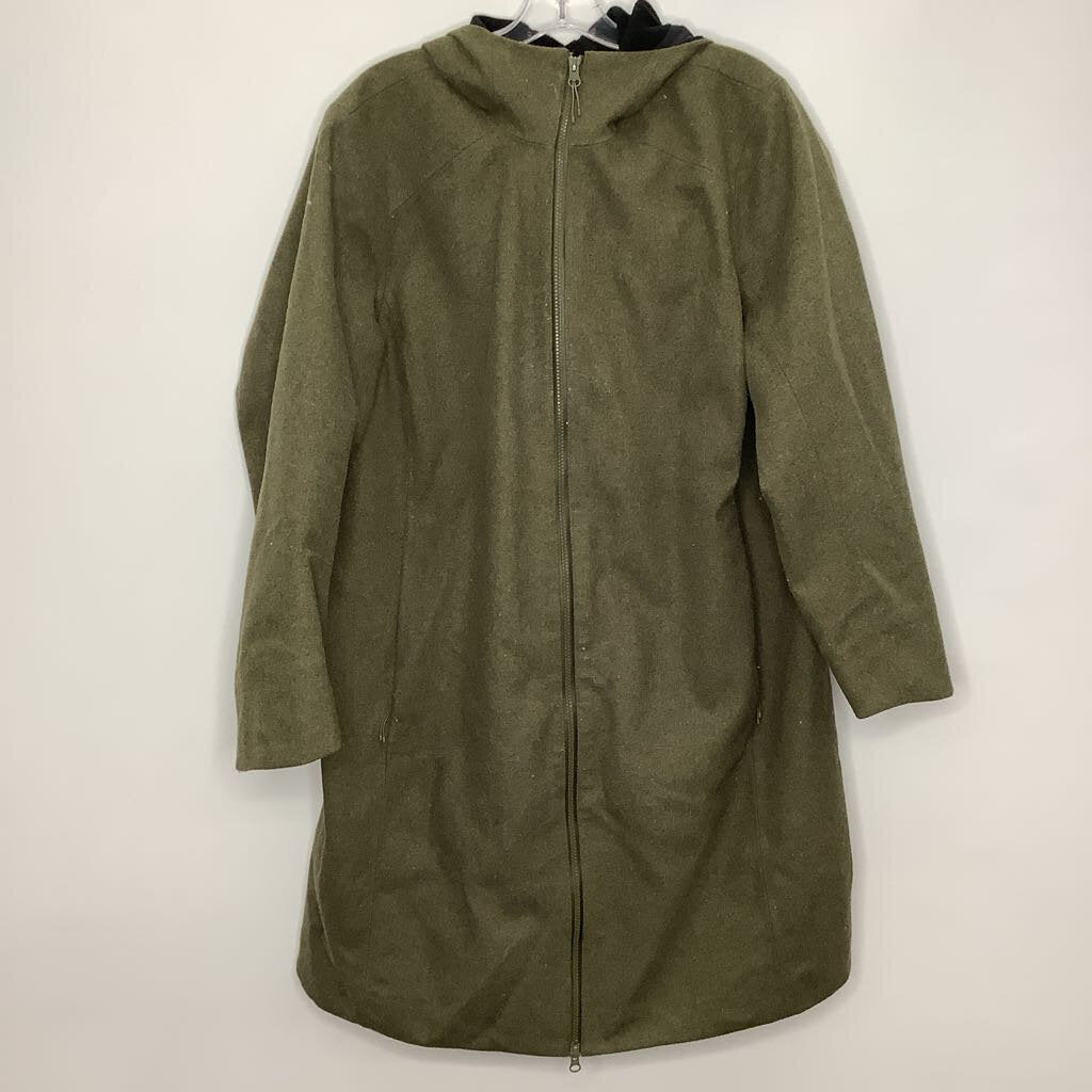 Duluth Trading Co Outerwear 1X Plus Green Wool Blend